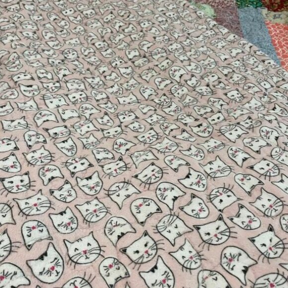 Handmade Cat Themed Crazy Quilt OOAK - Picture 3 of 3